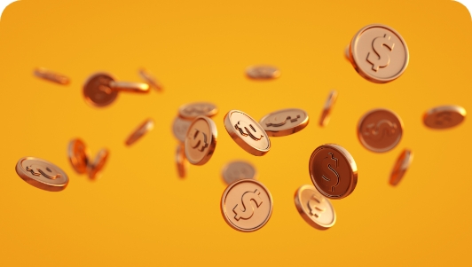 gold-coins-yellow-background-symbolizing-casino-online-shopping-3d-rendering